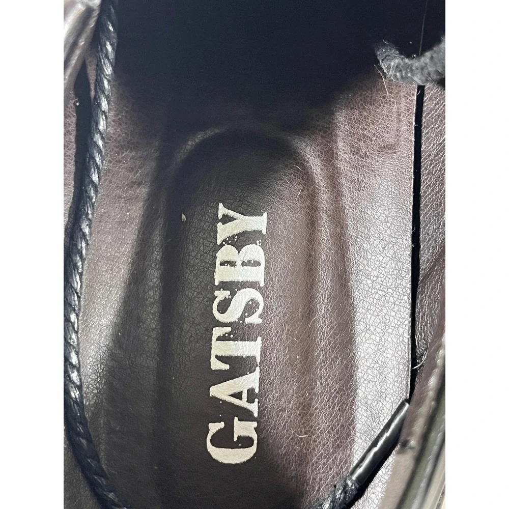 Gatsby Leather Suede Hybrid Dress Sneakers Men Sz 13 Black Quilted Luxe Gorpcore